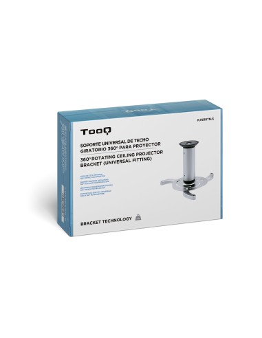 SOPORTE UNIVERSAL DE TECHO GIRATORIO 360º PARA PROYECTOR PLATA